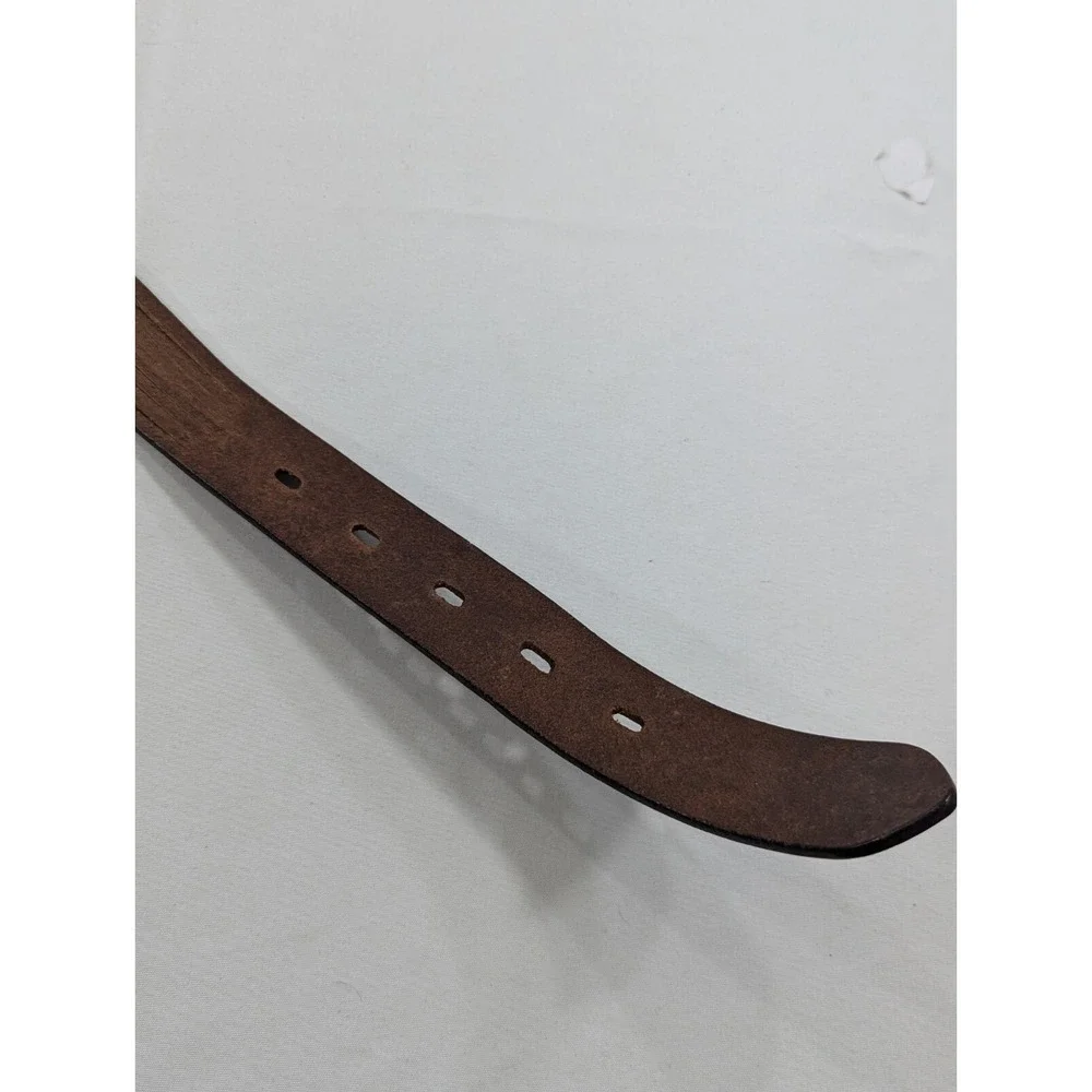 EMPORIO ARMANI ‎ Brown Vintage Leather Belt size 65/26 *Made in Italy* Preowned